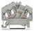WAGO Svorka 280-641 3vodičová, průchozí, na DIN lištu 35 × 15 a 35 × 7,5, CAGE CLAMP®, 2,50 mm², šedá